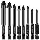 8PC Concrete Drill Set, 3 TO12MM Masonry For Tile,brick, Plast... New. Price: $24.72.
