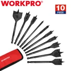 Workpro 10PC Spade Drill Set Premium Carbon Steel Paddle Flat 1/4-1-1/2 New. Price: $21.99.