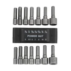 Rongon Power Nut Driver Drill Bit Set Of Steel Metric Socket New. Price: $13.99.