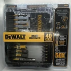 Dewalt Max Impact 40-PIECE Rated Driving Drill Bit Set New. Price: $26.99.