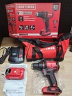 Craftsman CMCD710C1 20V Max Brushless Cordless Drill Driver W/ Battery & Charger Open. Price: $85.50.