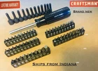 Craftsman Magnetic Handle 1/4 In 43373 Nut Driver Bit Set 63 Pc Star Square+-hex New. Price: $32.00.
