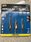 New Hercules Piece Cobalt Steel Step Drill Bits HA22-62 64673. Price: $32.00.