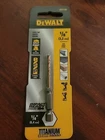 Dewalt Impact Ready Titanium Split Point 1/8 Drill Bit 1/4 Shaft DD5108 New. Price: $5.99.