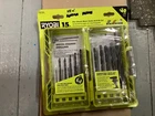 Ryobi A971503 Black Oxide Hex Shank Drill Bit Set 15-PIECE Open. Price: $12.95.