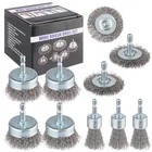 Rocaris 10PCS Carbon Steel Wire Brush Set Cup Wheel Pen Drill Cleaning Grey Tool New. Price: $24.99.
