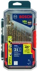 Drill Bit Set Piece Cobalt M42 Three Flat Shank Stainless Steel Bosch CO21B New. Price: $114.99.