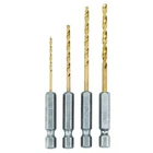 Ryobi Speedload+ Titanium Pilot Drill Bit Set Hex Shank High Steel 4 Piece New. Price: $9.35.
