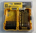 Dewalt - DW1342 (21 Pieces) Titanium Tip Drill Bit Set New. Price: $19.99.