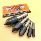 Drill Hog Pc Countersink Set 1/4, 3/8, 1/2, 5/8, 3/4" Reamer Flutes Cobalt New. Price: $92.15.