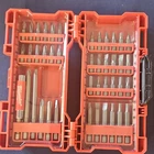 Milwaukee Shockwave 48PC Mixed Drive Bit Set W/ Holder, T20, Red Case Open. Price: $25.00.
