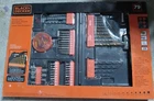 Black & Decker Piece Project Kit Driver Drill Set W/case BDA9279 New. Price: $29.98.