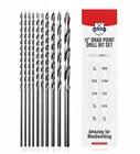 Baker And Bolt Extra Long 12" Brad Point Drill Bit Set For Wood High-speed Steel New. Price: $35.82.