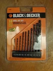 Black & Decker 15080E 10 Piece Drill Bit Set For Wood/metal Includes Bar New. Price: $13.88.