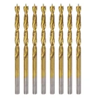 8PCS Brad Point Drill Bits 3.5MM(9/64") Dia HSS4241 Twist Golden New. Price: $18.16.