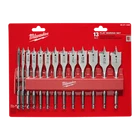 Milwaukee High Speed Wood Spade Set Flat Boring Drilling Tool 13 Piece New. Price: $49.99.