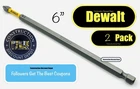 Pack Dewalt Maxfit Ultra 6IN PH2 Phillips Bit Set Impact Ready 6" In. New. Price: $11.81.
