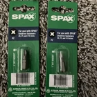 Pack Spax Unidrive #2 Phillips 1" Insert Bit For #8, #9 And #10 Screws New. Price: $9.89.