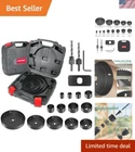 Durable 19-PC Hychika Hole Saw Set With Carbon Steel Blades & Storage Box New. Price: $34.19.