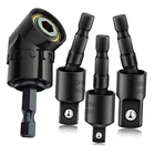 Cigotu Right Angle Drill ADAPTOR,4-IN-1 Impact Bit EXTENSION,360 4*BLACK New. Price: $17.39.