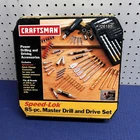Sears Craftsman Usa 85PC Speed-lok Master Drill And Drive Set 26185 Open. Price: $60.00.