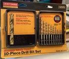 Craftsman 10 Pc Drill Bit Set Sealed 967070 New. Price: $17.49.