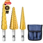 Ironant 3PCS Step Drill Set, Hss Titanium For Straight New. Price: $22.98.