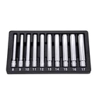 Astro Tools 4110 10PC 3/8" Extra Deep Metric Drive, Blue/silver New. Price: $86.57.