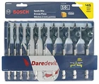 Bosch DSB5010 Daredevil 10-PIECE Standard Spade Bit Set New. Price: $28.49.