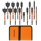 Jorgensen 14PC Spade Drill Set Quick-load Connector Carbon Steel Paddle New. Price: $35.99.