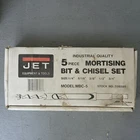 Jet Industrial Pc Mortising Bit & Chisel Set MBC-5 # 708585 1/4 To 3/4" Sizes Used. Price: $69.99.