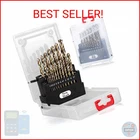 Newshark M35 HSS,5% Cobalt Metric Drill Bits Set (1MM-10MM/19PCS), Jobber Length. Price: $31.34.