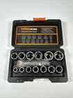 Thinkwork Bolt Extractor Kit, 13+1 Pieces Nut Socket Set, 3/8" Drive New. Price: $25.19.