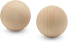 3 Inch Wooden Round Ball, Bag Of 2 Unfinished Natural Hardwood Balls, Smoo New. Price: $19.76.