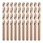 10PCS 1/4" M35 Cobalt Hss Twist Drill Bits Heavy Duty For Hard Materials New. Price: $31.82.