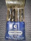 Pack Sears Craftsman Vintage Carbon Steel Wood Drill Bits 1/4" Chuck 67212 Used. Price: $39.00.