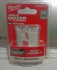 Milwaukee 49-56-0072 1-3/8 In. Hole Dozer Bi-metal Saw New. Price: $12.99.