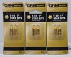 Grk Star Bits Yellow Gold T-10 1" 187417 6 Total Pieces New. Price: $12.75.