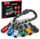 Push To Unlock,katerk 6PCS 1/4 Set (1 Carabiner + Bit-holders), Black New. Price: $15.10.