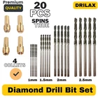 Drilax 24-PIECE Diamond Drill Bit Set (1MM-2.5MM) + Collets For Dremel Jewelry New. Price: $21.99.