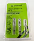 New Piece Greenlee Drill/tap Bit Set DTAPKIT3, 8-32 To 1/3-20 Free Shipping!. Price: $29.99.