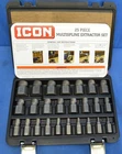 Icon Multispline Screw Extractor Set, 25-PIECE XMS-25 58699 New. Price: $54.99.