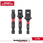 Milwaukee Shockwave Impact Duty 1/4 In. Hex Shank Socket Adapter Set (3-PIECES) New. Price: $9.99.