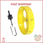 Jiecheng 7-1/4 Inch Hole Saw With Arbor Mandrel, 7.25 184MM Bi-metal Larg New. Price: $26.22.