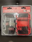 Craftsman Impact Rated Screwdriver Bit Set - 26 Pieces New. Price: $19.99.
