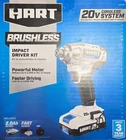 Hart HPDD26B 20-VOLT Brushless 1/4-INCH Drill/driver Kit, Tool Only Open. Price: $29.99.