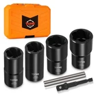 Topme Lug Nut Removal Tool, Pieces Extractor Set 1/2 Inch 6-PIECE New. Price: $34.49.