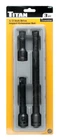 Titan 42140 3-PIECE 1/2-INCH Drive Impact Extension Bar Set New. Price: $30.99.