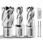 Vevor Annular Cutter Set Mag Drill Bits Kit Pcs Weldon Shank 1/2" 5/8" 1" New. Price: $46.90.