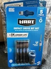 2 Hart 5PC HAVS04 Impact Drive Bit Set New. Price: $10.99.